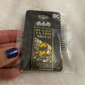 NWT DC Comics Batman He Gave us this Signal Pin